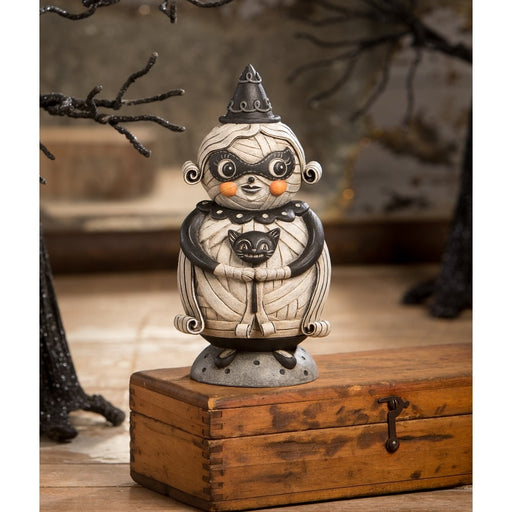 Bethany Lowe Halloween Figurine Grinning Mumma Mia Spooks Jar by Johanna Parker Bethany Lowe
