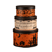 Bethany Lowe Halloween Figurine Halloween Vintage Tins Set/3 by Bethany Lowe Designs