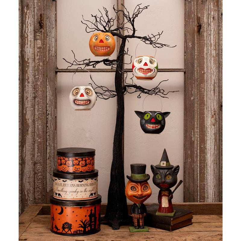 Bethany Lowe Halloween Figurine Halloween Vintage Tins Set/3 by Bethany Lowe Designs