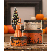 Bethany Lowe Halloween Figurine Halloween Vintage Tins Set/3 by Bethany Lowe Designs