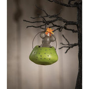 Bethany Lowe Holiday Ornaments Party Mouse in Frog Ornament by Bethany Lowe Designs