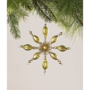 Bethany Lowe Holiday Ornaments Peridot Starburst Ornament by Bethany Lowe Designs