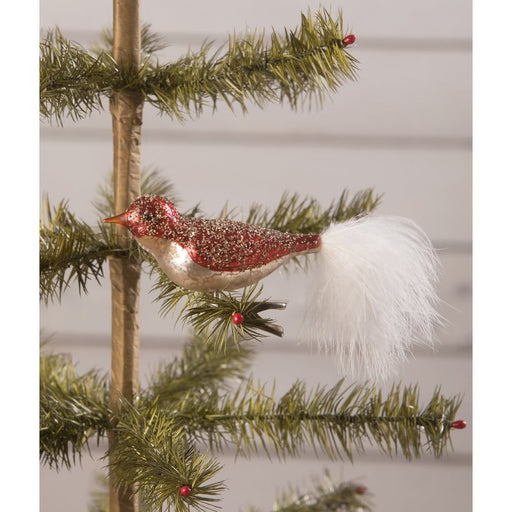 Bethany Lowe Holiday Ornaments Sparkle Red Bird Clip Ornament by Bethany Lowe Designs