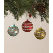 Bethany Lowe Holiday Ornaments Sprinkles Tree Diorama Glass Ornaments S3 by Bethany Lowe Designs
