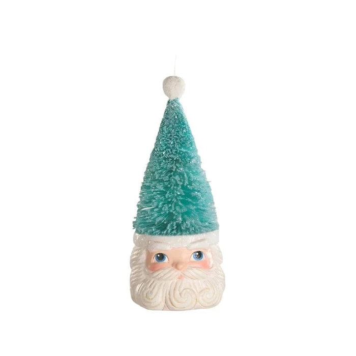 Bethany Lowe Ornament Bottle Brush Santa Blue Ornament by Bethany Lowe Designs