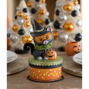 Bethany Lowe Seasonal Decor, Halloween Halloween Kitty Binks on Box by Bethany Lowe Designs