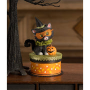 Bethany Lowe Seasonal Decor, Halloween Halloween Kitty Binks on Box by Bethany Lowe Designs