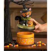 Bethany Lowe Seasonal Decor, Halloween Halloween Kitty Binks on Box by Bethany Lowe Designs