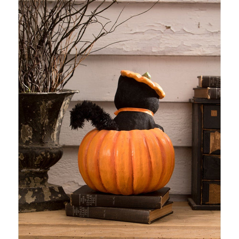 Bethany Lowe Seasonal Decor, Halloween Kitty Cat in Jack by Bethany Lowe Designs