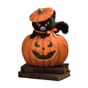 Bethany Lowe Seasonal Decor, Halloween Kitty Cat in Jack by Bethany Lowe Designs