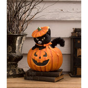Bethany Lowe Seasonal Decor, Halloween Kitty Cat in Jack by Bethany Lowe Designs
