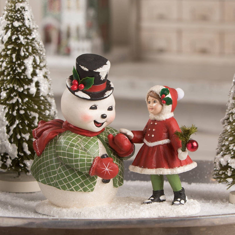 Bethany Lowe Seasonal & Holiday Decorations Hello Old Friend Snowman Figure by Bethany Lowe