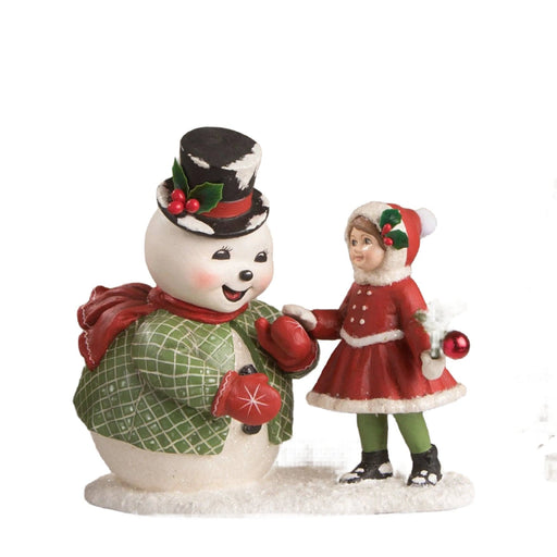 Bethany Lowe Seasonal & Holiday Decorations Hello Old Friend Snowman Figure by Bethany Lowe