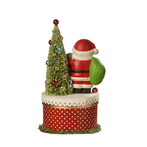 Bethany Lowe Seasonal & Holiday Decorations Joy Santa on Box by Bethany Lowe Designs