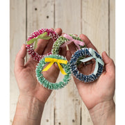 Bethany Lowe Wreaths & Garlands Hot Pink Wreath with Green Bow by Bethany Lowe Designs