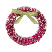 Bethany Lowe Wreaths & Garlands Hot Pink Wreath with Green Bow by Bethany Lowe Designs
