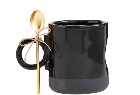 Black Coffee Mug Set - Treasured Accents