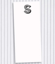 Black Ink Buck Initial Notecards S