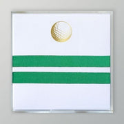 Black Ink Gold Foil Paddie Golf