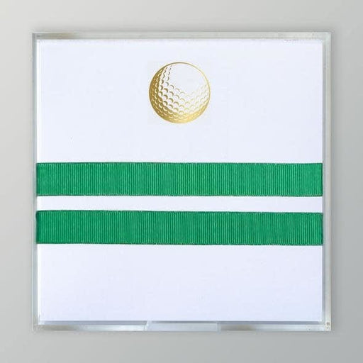 Black Ink Gold Foil Paddie Golf