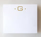 Black Ink Luxe Gold Initial Notepad "G"