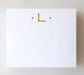 Black Ink Luxe Gold Initial Notepad "L"