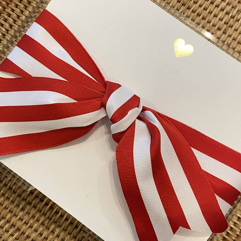 Black Ink Notepad - Large Gold Foil Heart