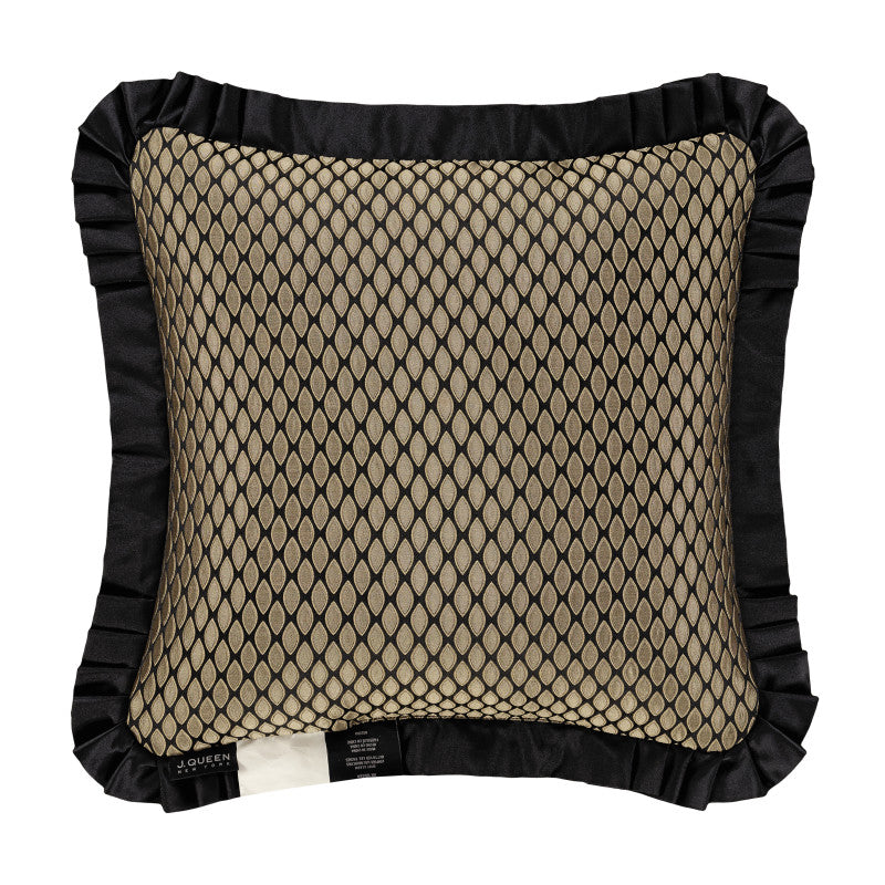 Bolero 20" Square Embellished Decorative Throw Pillow
