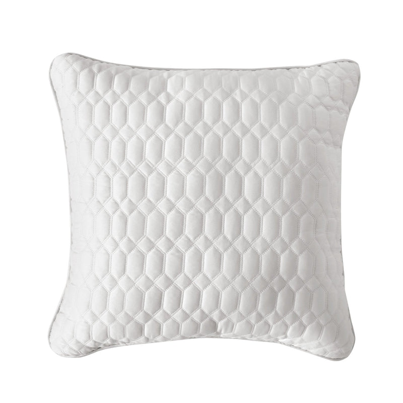 Brilliance 20" Square Quilted Decorative Throw Pillow