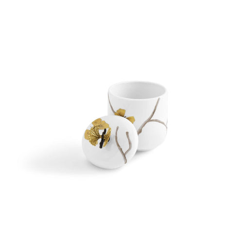 Butterfly Ginkgo Porcelain Small Container - Treasured Accents