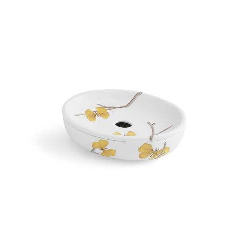 Butterfly Ginkgo Porcelain Soap Dish - Treasured Accents
