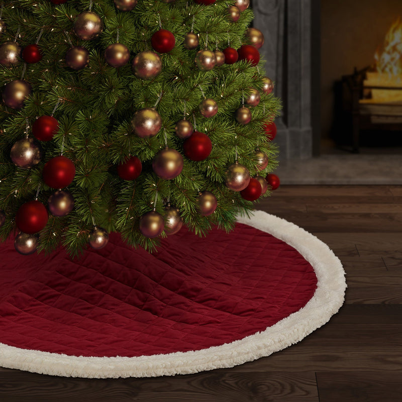 Casey Sherpa Holiday Tree Skirt
