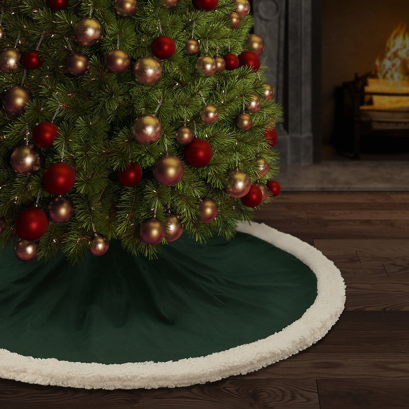 Casey Sherpa Holiday Tree Skirt
