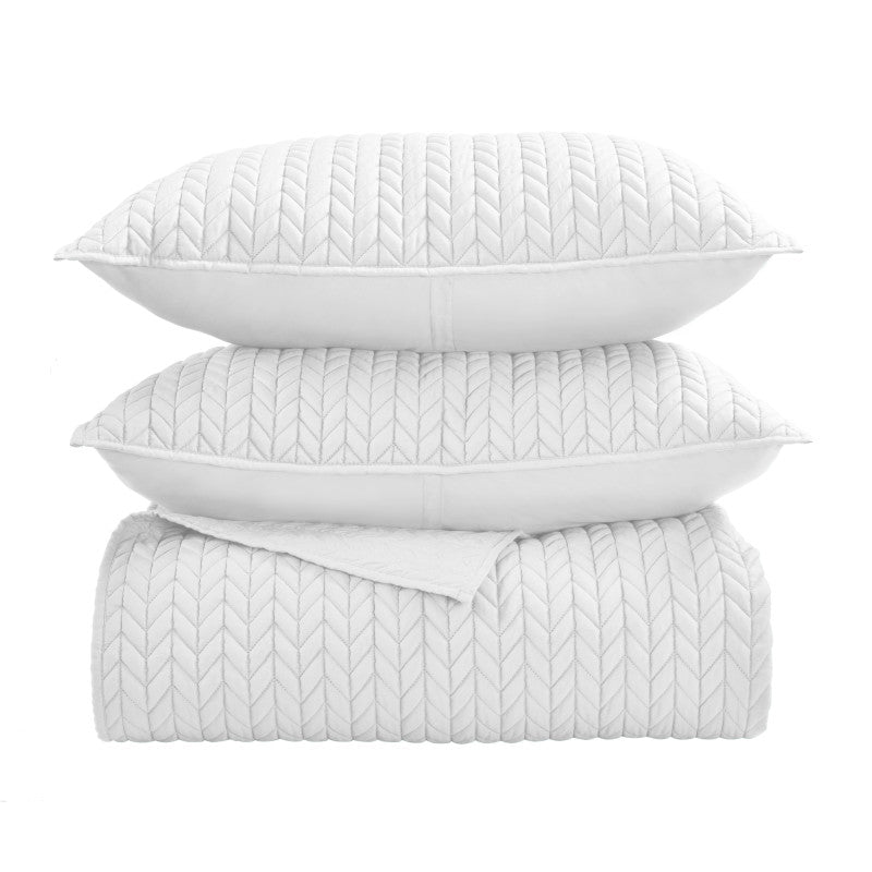 Cayman 20" Square Quilted Decorative Throw Pillow