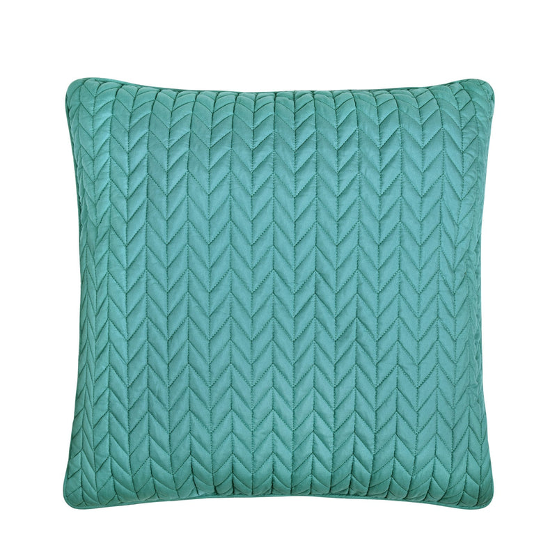 Cayman 20" Square Quilted Decorative Throw Pillow