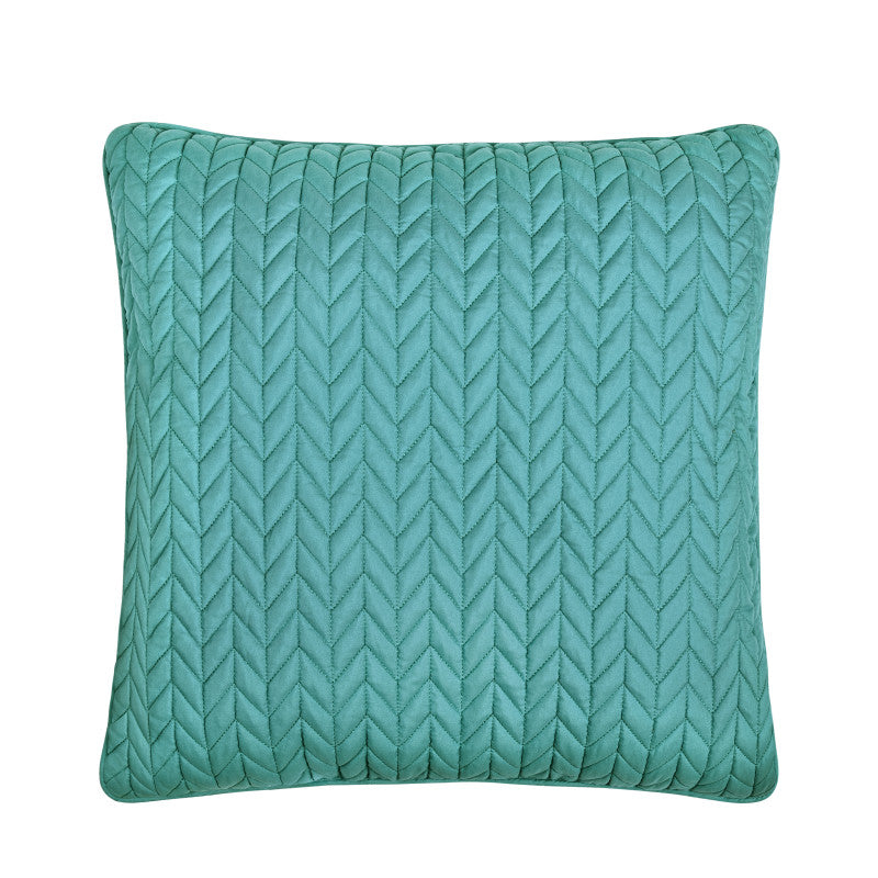 Cayman 20" Square Quilted Decorative Throw Pillow