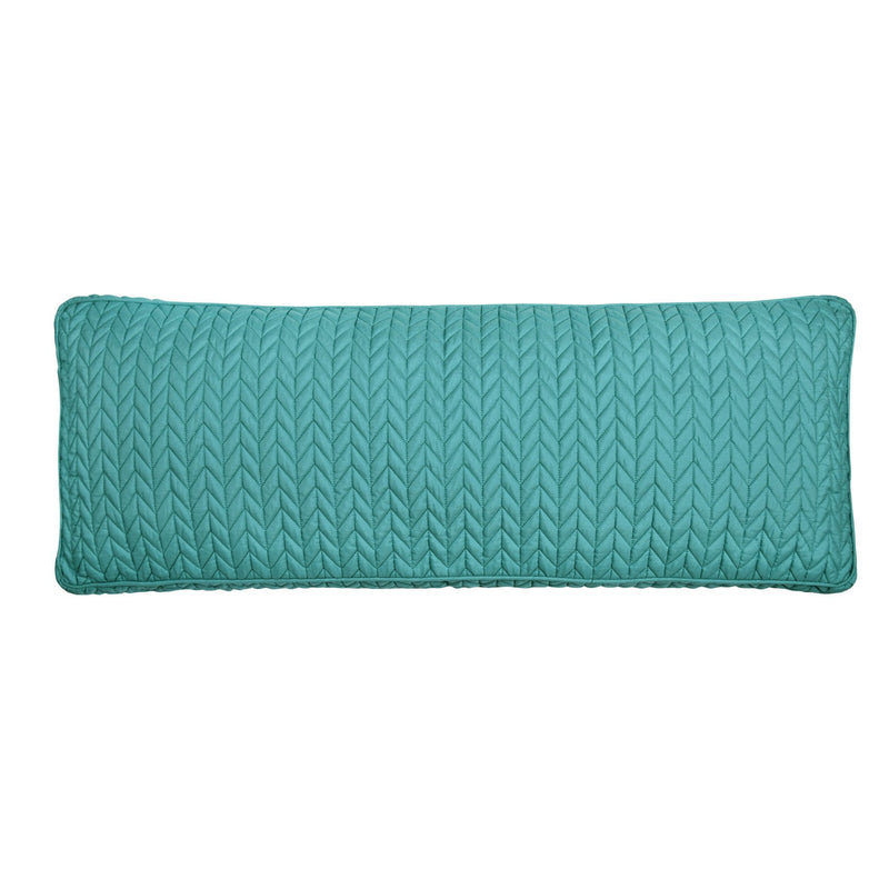 Cayman Quilted Bolster Decorative Throw Pillow