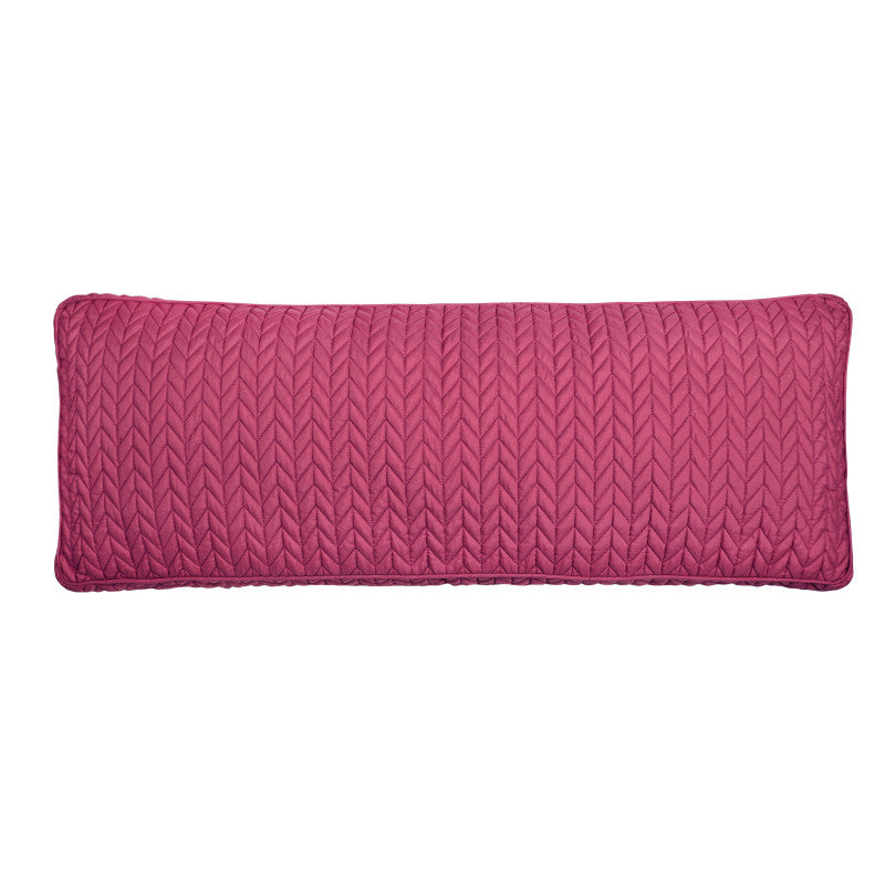 Cayman Quilted Bolster Decorative Throw Pillow