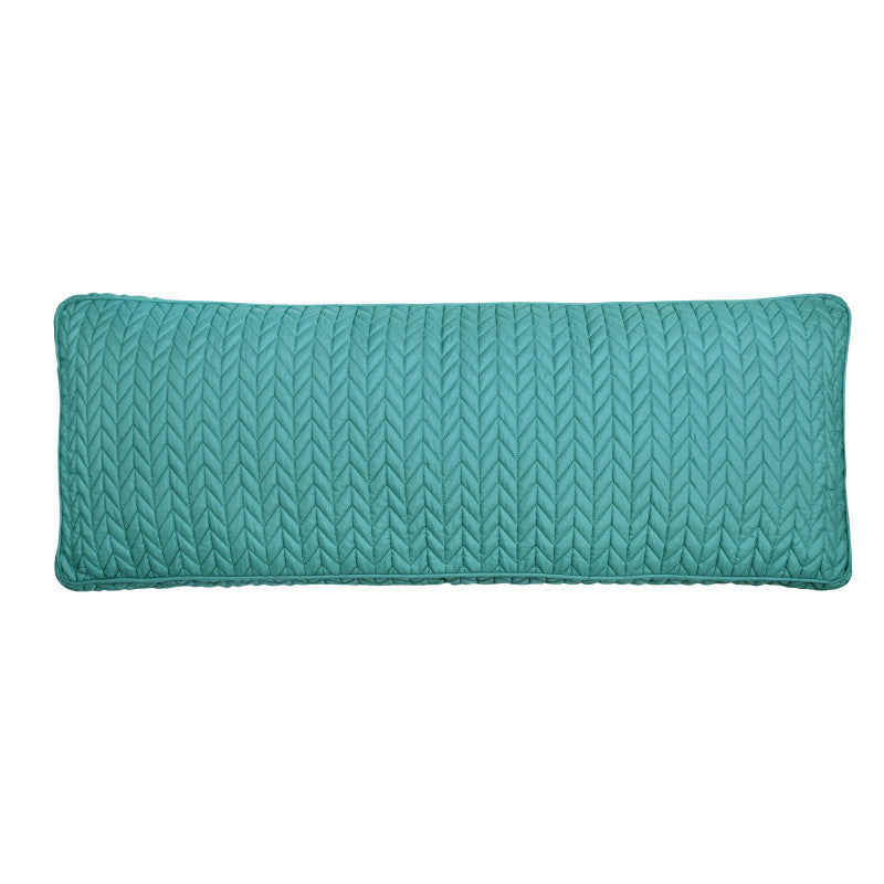 Cayman Quilted Bolster Decorative Throw Pillow
