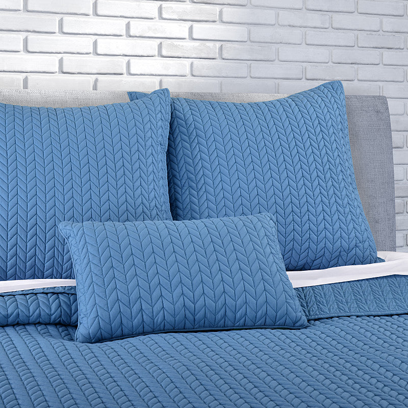 Cayman Quilted Boudoir Decorative Throw Pillow