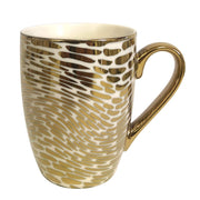 Certified International Gold Plated Mugs Matrix Gold Plated Tapered Mugs (6) asst