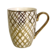 Certified International Gold Plated Mugs Matrix Gold Plated Tapered Mugs (6) asst