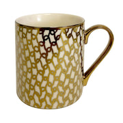 Certified International Gold Plated Mugs Mosaic Gold Plated Can Mugs (6) asst
