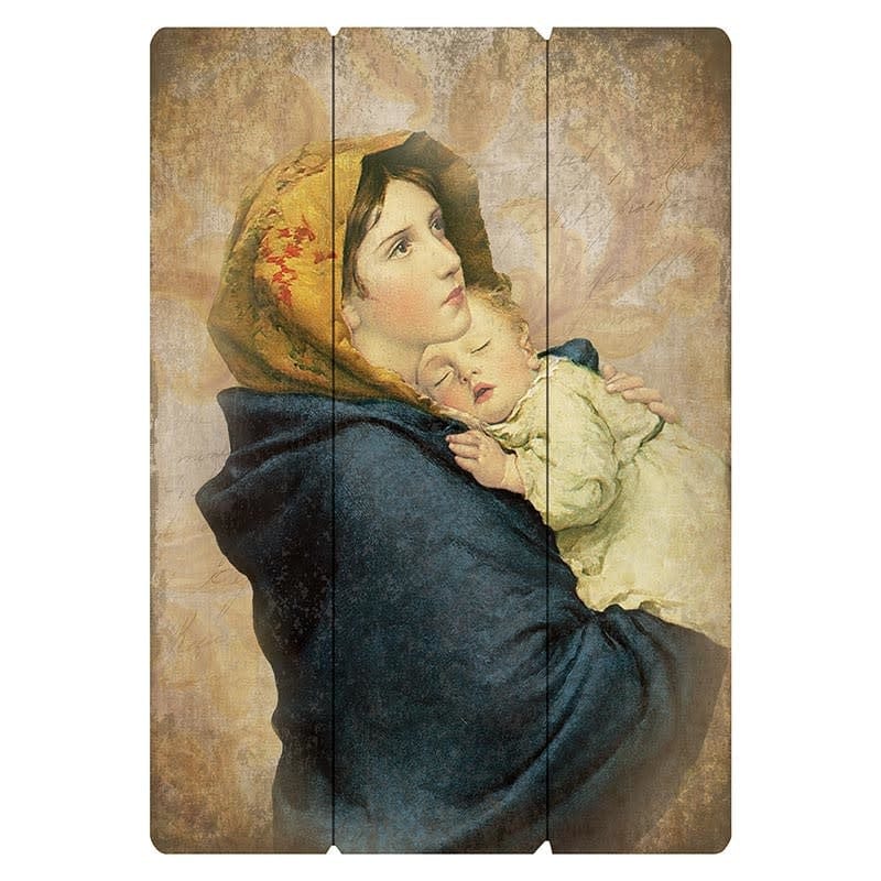 Christian Brands Ferruzzi Madonna of The Saintreets Large Pallet Sign