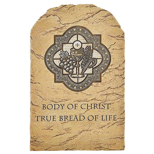 Christian Brands First Communion Arched Tile Plaque With Wire Stand