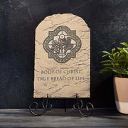 Christian Brands First Communion Arched Tile Plaque With Wire Stand