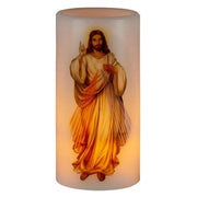 Christian Brands Flickering Flameless Devotional Candle - Divine Mercy