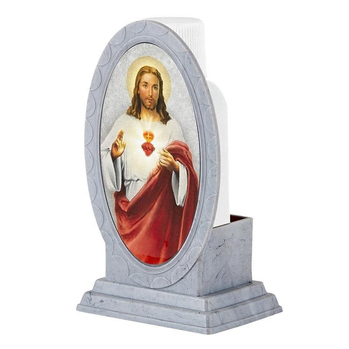 Christian Brands Holy Water Bottle with Holder - Sacred Heart