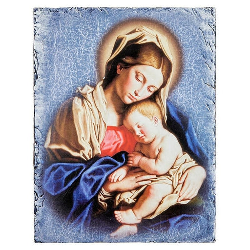Christian Brands Madonna And Child Square Tile Plaque