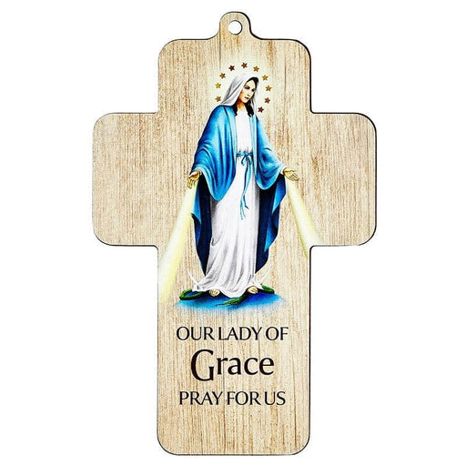 Christian Brands Our Lady Of Grace Lasered Wall Cross
